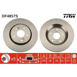 Féktárcsa - TRW (DF4857S)