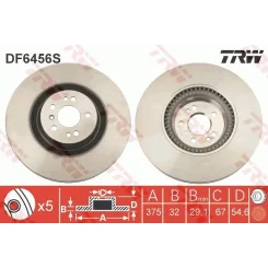 Féktárcsa - TRW (DF6456S)