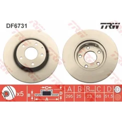 Féktárcsa - TRW (DF6731)