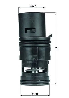 Termosztát, Olajhűtő - MAHLE (TO775)