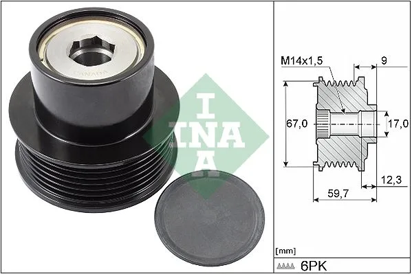 Generátor Szabadonfutó - Schaeffler INA (535028810)