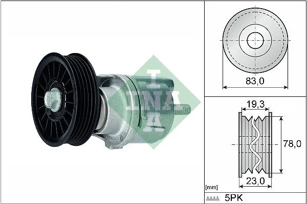 Feszítőkar, Hosszbordás Szíj - Schaeffler INA (534018510)
