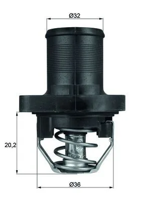 Termosztát, Hűtőfolyadék - MAHLE (TI4789)