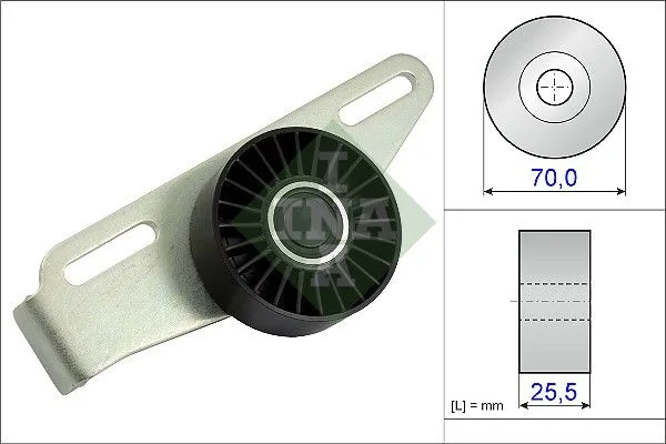 Feszítőgörgő, Hosszbordás Szíj - Schaeffler INA (531086810)