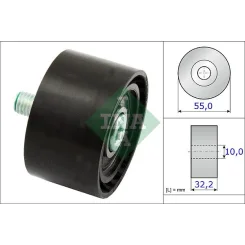 Szíjtárcsa/Vezetőgörgő, Hosszbordás Szíj - Schaeffler INA (532065910)