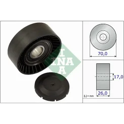 Feszítőgörgő, Hosszbordás Szíj - Schaeffler INA (531089110)