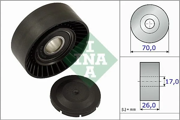 Feszítőgörgő, Hosszbordás Szíj - Schaeffler INA (531089110)