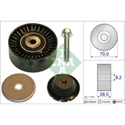 Szíjtárcsa/Vezetőgörgő, Hosszbordás Szíj - Schaeffler INA (532060010)