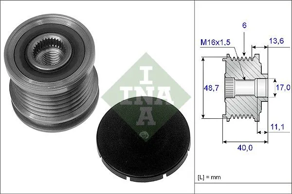 Generátor Szabadonfutó - Schaeffler INA (535008510)
