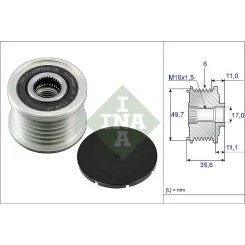 Generátor Szabadonfutó - Schaeffler INA (535008610)