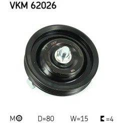 Feszítőgörgő, Hosszbordás Szíj - SKF (VKM62026)