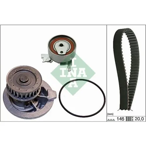 Vízpumpa + Fogasszíj Készlet - Schaeffler INA (530014730)