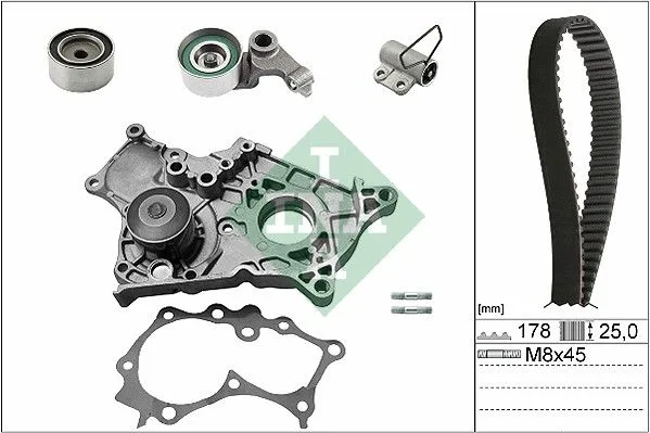 Vízpumpa + Fogasszíj Készlet - Schaeffler INA (530054330)