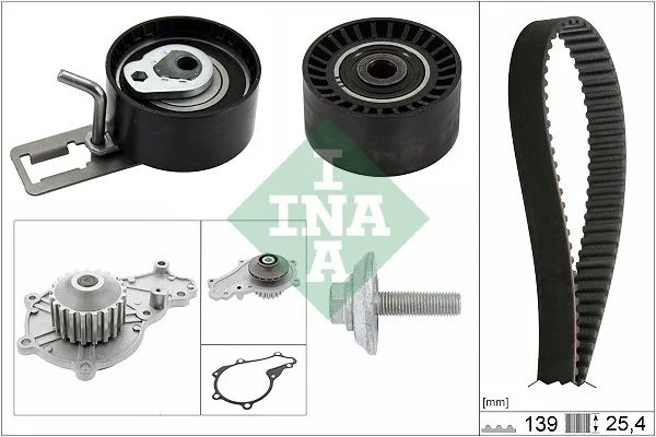 Vízpumpa + Fogasszíj Készlet - Schaeffler INA (530057730)