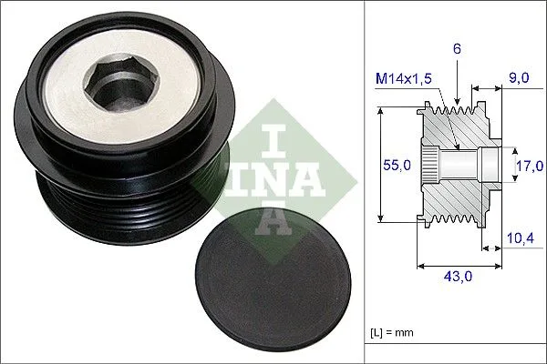 Generátor Szabadonfutó - Schaeffler INA (535020810)