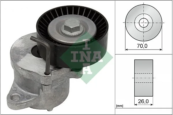 Feszítőkar, Hosszbordás Szíj - Schaeffler INA (534043910)