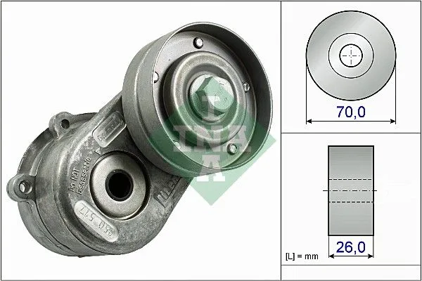Feszítőkar, Hosszbordás Szíj - Schaeffler INA (534044810)