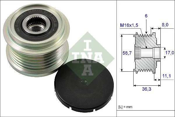Generátor Szabadonfutó - Schaeffler INA (535016010)