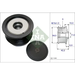 Generátor Szabadonfutó - Schaeffler INA (535018810)