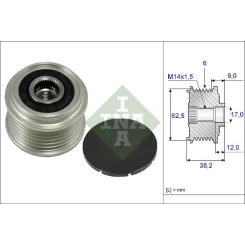 Generátor Szabadonfutó - Schaeffler INA (535021910)