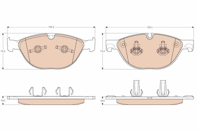 Fékbetét Készlet, Tárcsafék - TRW (GDB1963)