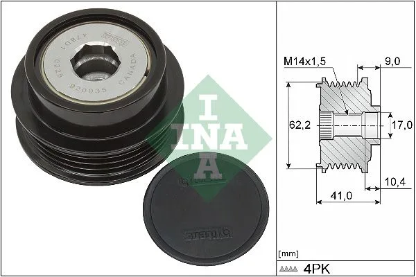 Generátor Szabadonfutó - Schaeffler INA (535033810)
