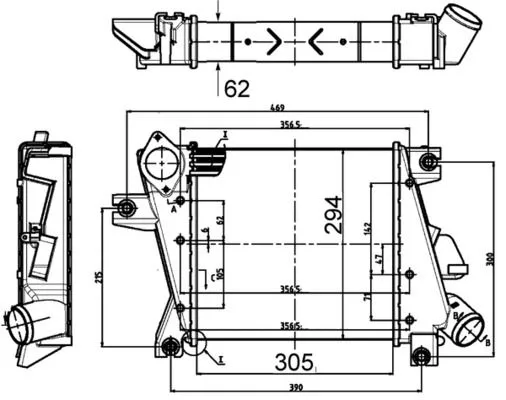 Töltőlevegő-Hűtő - MAHLE (CI508000S)