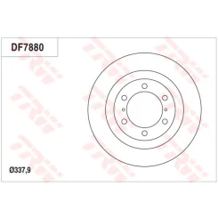 Féktárcsa - TRW (DF7880S)