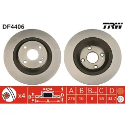 Féktárcsa - TRW (DF4406)