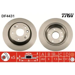 Féktárcsa - TRW (DF4431)