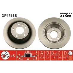 Féktárcsa - TRW (DF4718S)