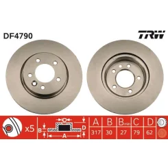 Féktárcsa - TRW (DF4790)
