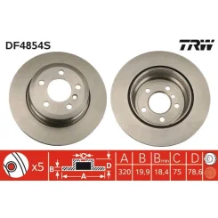 Féktárcsa - TRW (DF4854S)