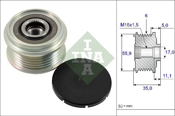 Generátor Szabadonfutó - Schaeffler INA (535022210)