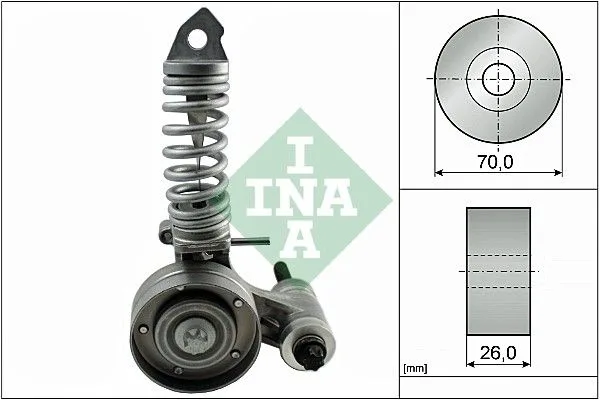 Feszítőkar, Hosszbordás Szíj - Schaeffler INA (533008530)