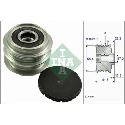 Generátor Szabadonfutó - Schaeffler INA (535026910)