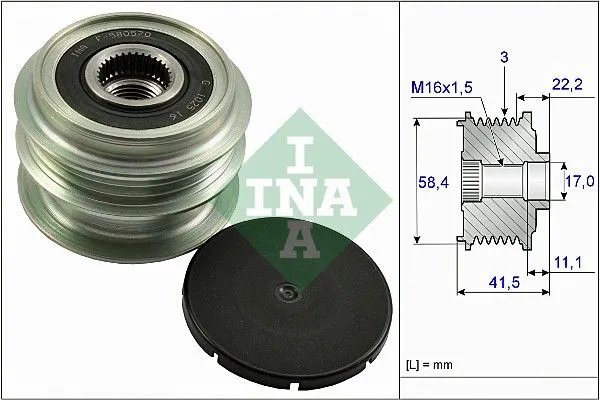Generátor Szabadonfutó - Schaeffler INA (535026910)