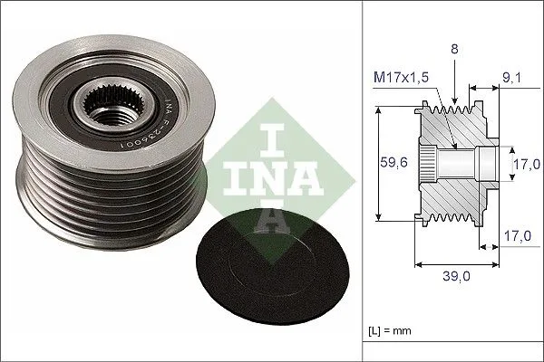 Generátor Szabadonfutó - Schaeffler INA (535004910)