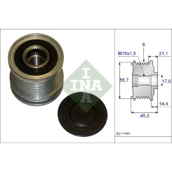 Generátor Szabadonfutó - Schaeffler INA (535003610)