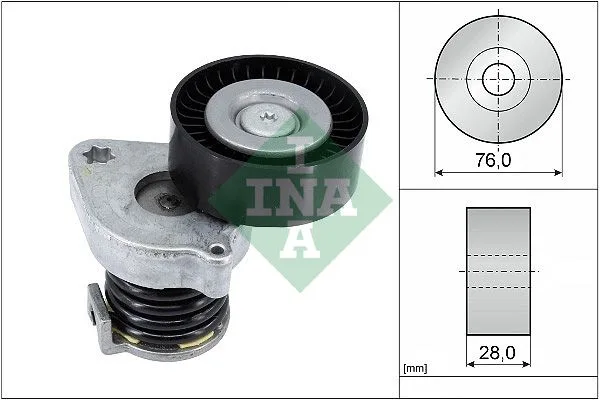 Feszítőkar, Hosszbordás Szíj - Schaeffler INA (534037010)