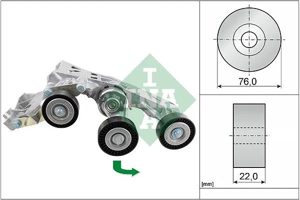 Feszítőkar, Hosszbordás Szíj - Schaeffler INA (534033810)