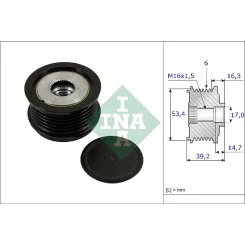 Generátor Szabadonfutó - Schaeffler INA (535023610)