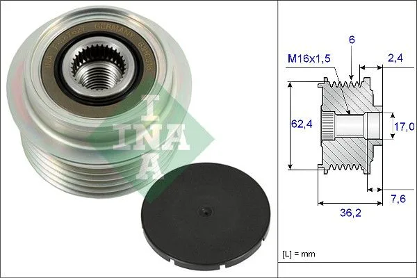 Generátor Szabadonfutó - Schaeffler INA (535023810)