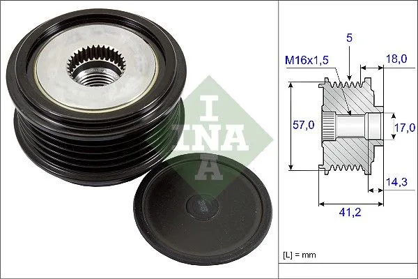 Generátor Szabadonfutó - Schaeffler INA (535024810)