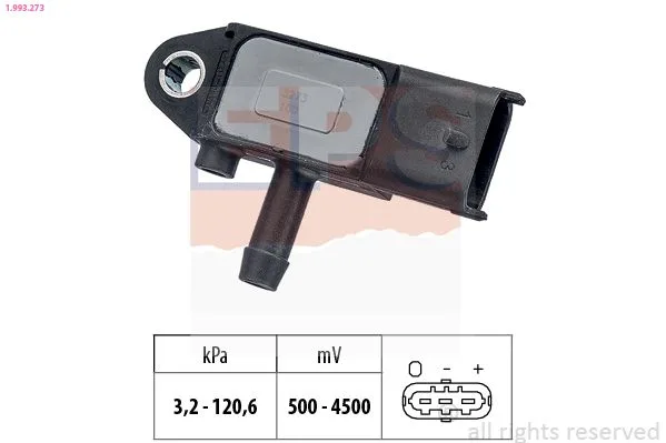 Érzékelő, Kipufogógáz-Nyomás - EPS (1-993-273)