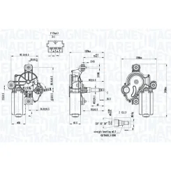 Törlőmotor - MAGNETI MARELLI (TGL420K)
