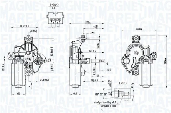 Törlőmotor - MAGNETI MARELLI (TGL420K)