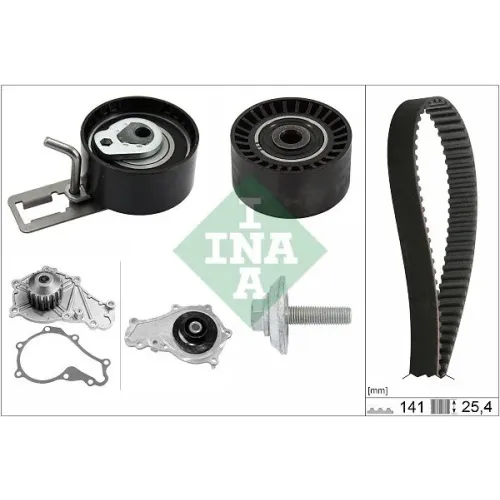 Vízpumpa + Fogasszíj Készlet - Schaeffler INA (530057830)