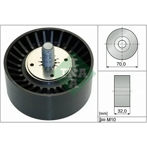 Szíjtárcsa/Vezetőgörgő, Hosszbordás Szíj - Schaeffler INA (532073510)