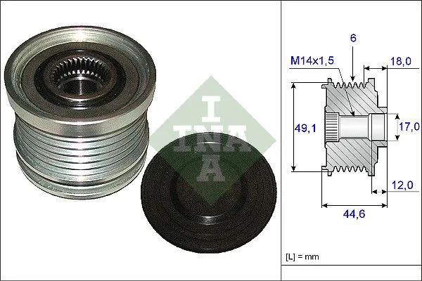 Generátor Szabadonfutó - Schaeffler INA (535018210)